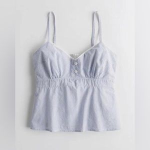 Striped Hollister Babydoll Tank/Blouse